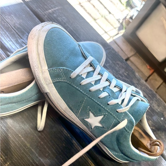 Converse Men's Blue Suede Sneakers size 9 - Picture 5 of 7